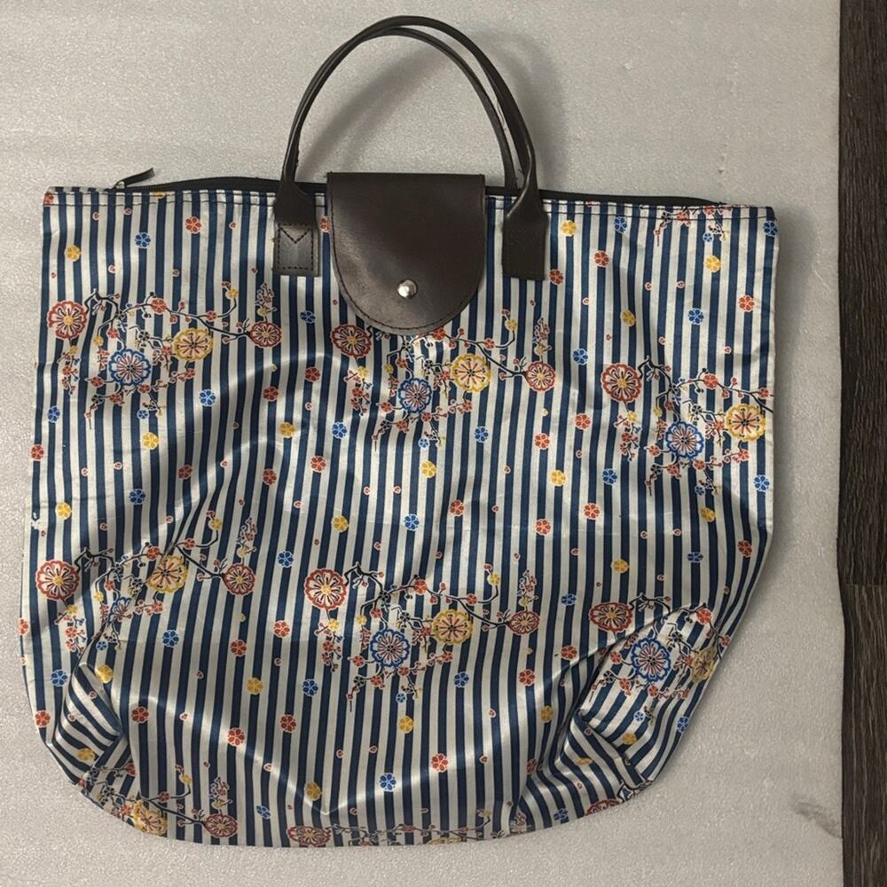 Sac GM Zip Floral Foldable Tote Bag Nautical Casual Preppy Vacation Classic Boho